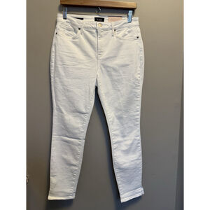 NYDJ Jeans Size 8 Women’s White Stretch Pants Mid Rise Ami Skinny NWT